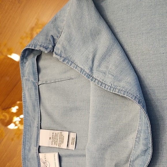 Emma James Ex Cond Pro Cleaned Light Blue Maxi Denim Skirt & Jacket, Large, $60 - Picture 15 of 16